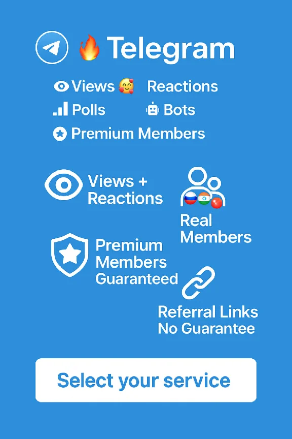 🔥 Telegram – Views, Reactions, Polls, Bots & Premium