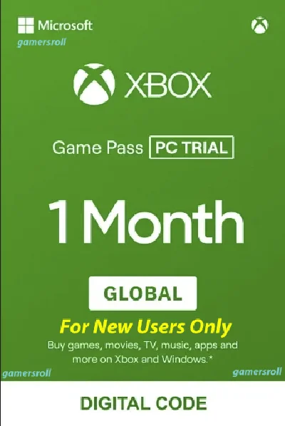 Xbox Game Pass 1 Month PC Trial Global Key for New User