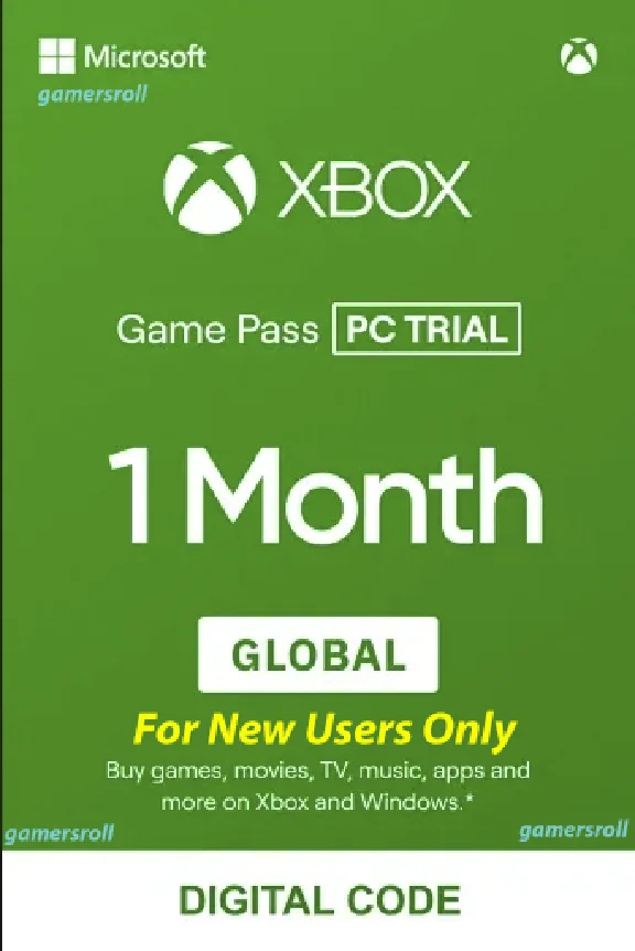 Xbox Game Pass 1 Month PC Trial Global Key for New User