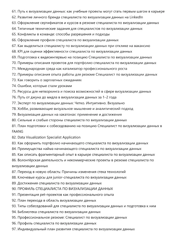 Специалист по визуализации данных. Трудоустройство