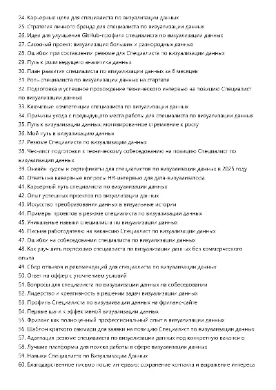 Специалист по визуализации данных. Трудоустройство