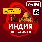 eSIM - Travel SIM card - India + Goa
