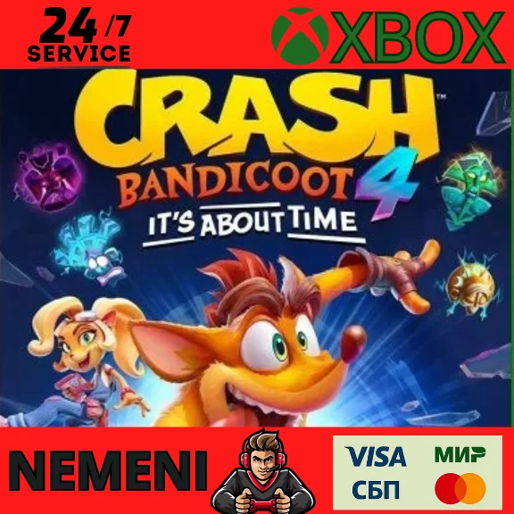 Crash Bandicoot 4 About Time  XBOX ONE  X/S KEY