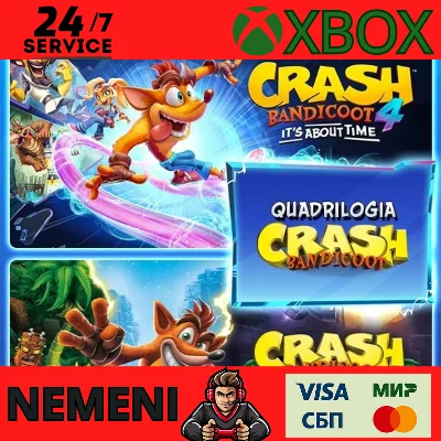 CRASH BANDICOOT™ НАБОР QUADRILOGY XBOX ONE SERIES X|S