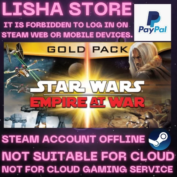 STAR WARS Empire at War Gold Pack  Steam Offline Paypal