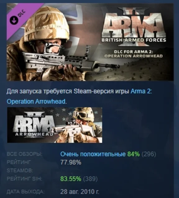 Arma 2: British Armed Forces  DLC STEAM GIFT РОССИЯ