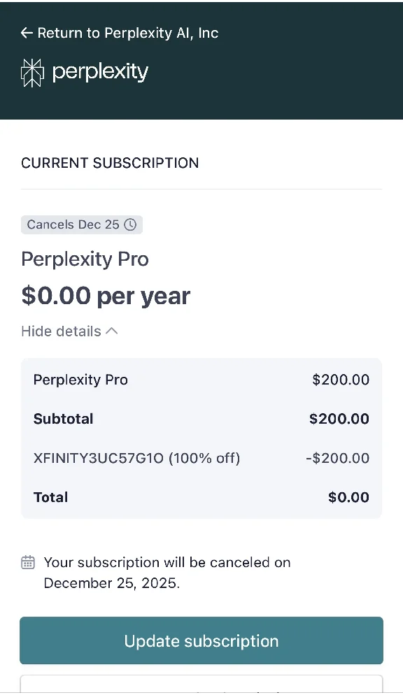 Perplexity AI Pro - 1 Year On Mail | With Labs Pro, AIs