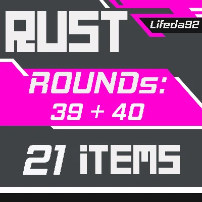 🔥 RUST SKINS✦TWITCH DROPS✦Round 39+40✦ 21 ITEMS + GIFT