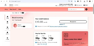 +£10Activated eSIM THREE UK +44 works in roamingfor sms