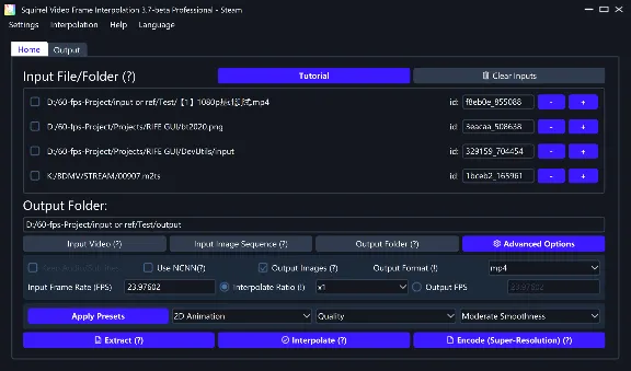 SVFI Squirrel-RIFE Video Frame Interpolation STEAM РФ