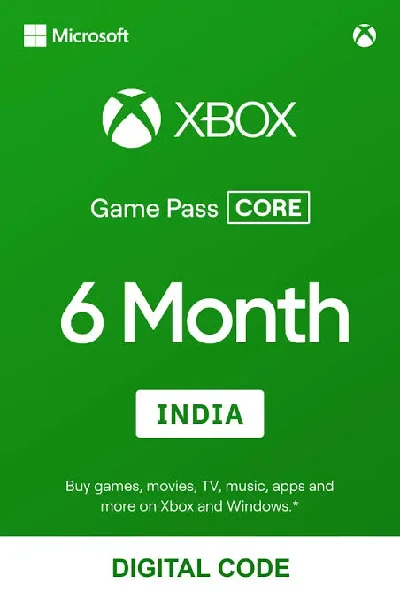 Подписка Xbox Game Pass Core на 6 месяцев - Индия