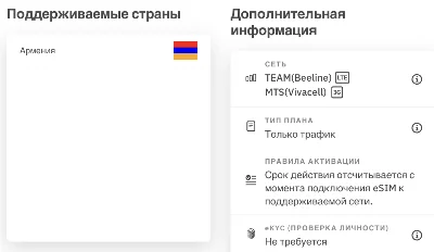 eSIM - Туристическая сим карта - Армения | AIRALO