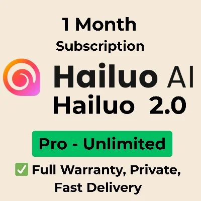 Hailuo 2.0 Unlimited Subscription On Your Account+Fast