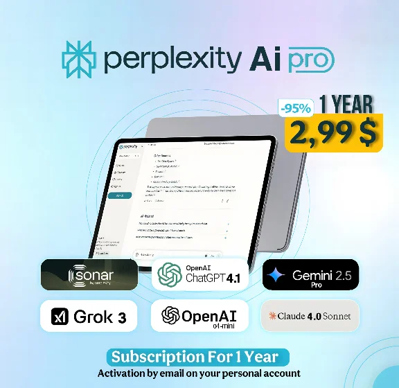 Perplexity Pro - 1 Year - In Your Account.