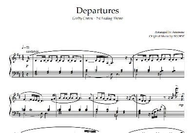 Sheet Animenz -  Departures - Guilty Crown ED1