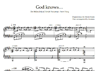 Animenz - God knows – The Melancholy of Suzumiya Haruhi