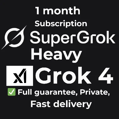 Grok AI | xAI 🧠 SuperGrok 4 Subscription 1 Month