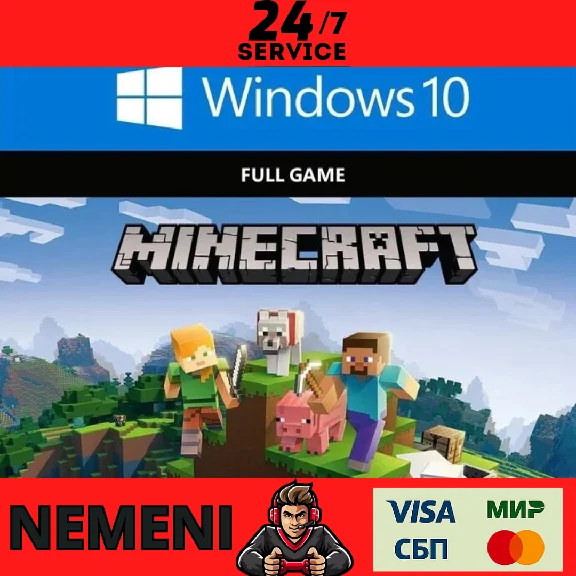 Minecraft Java + Windows 10/11 Bedrock  KEY