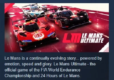 Le Mans Ultimate АВТОДОСТАВКА STEAM РОССИЯ
