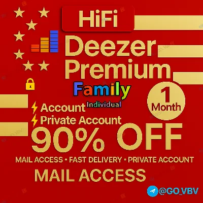 🎧 Deezer HiFi 🇺🇸 – 1 мес | Индивидуально / Семейно