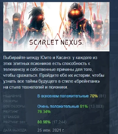 SCARLET NEXUS Deluxe Edition АВТОДОСТАВКА STEAM РОССИЯ