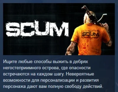 SCUM АВТОДОСТАВКА STEAM GIFT РОССИЯ