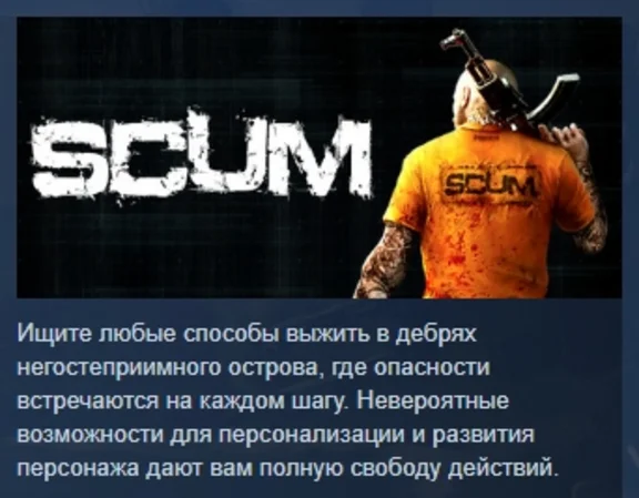 SCUM АВТОДОСТАВКА STEAM GIFT РОССИЯ