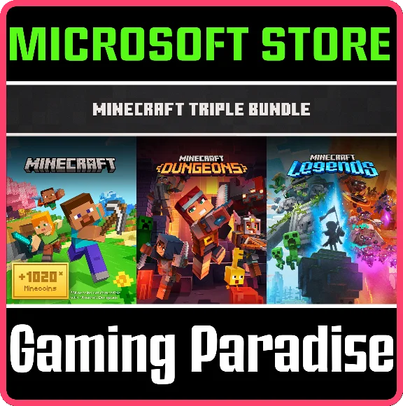 ТРОЙНОЙ КОМПЛЕКТ MINECRAFT FOR PC (WIN) КЛЮЧ/КОД