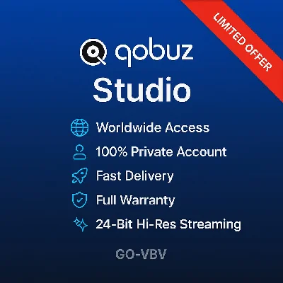 Qobuz Studio – Hi-Res FLAC | 1M | Global Access 🇺🇸