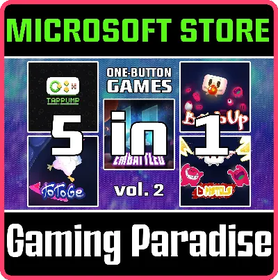 ONE BUTTON GAMES 5-IN-1 VOL. 2 (WINDOWS) PC (WIN) КЛЮЧ/