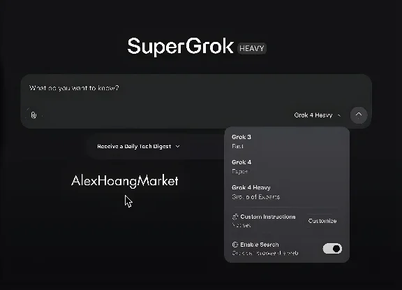 Grok AI | 🧠 SuperGrok 4 Heavy 🚀 Subscription 1 Month