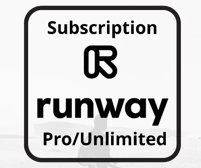 RUNWAY ML RENEWAL/SUBSCRIPTION - FAST - 1 MONTH