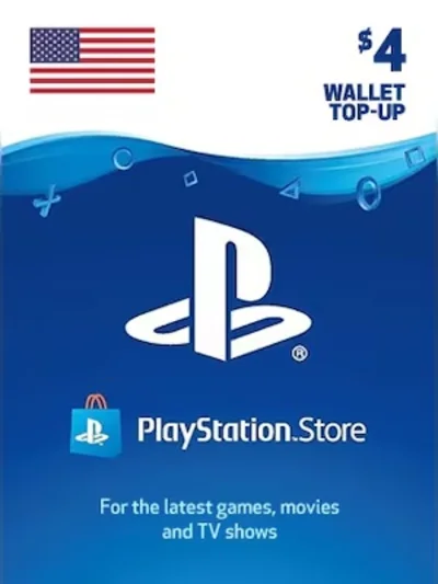 Playstation Network PSN $4 (USA) - без комиссии