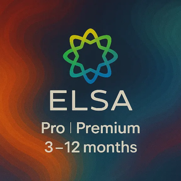ELSA Speak Premium | 3/12 месяцев на ваш счет