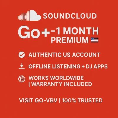 🎵 SoundCloud Go+ | 1 Month 🇺🇸 US Account | Global ✅