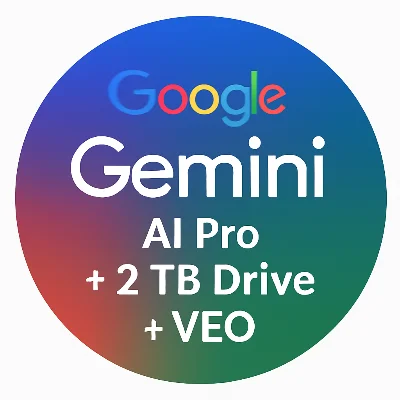 6 Months | Gemini Google AI + 2 TB + VEO 3 | OWNER