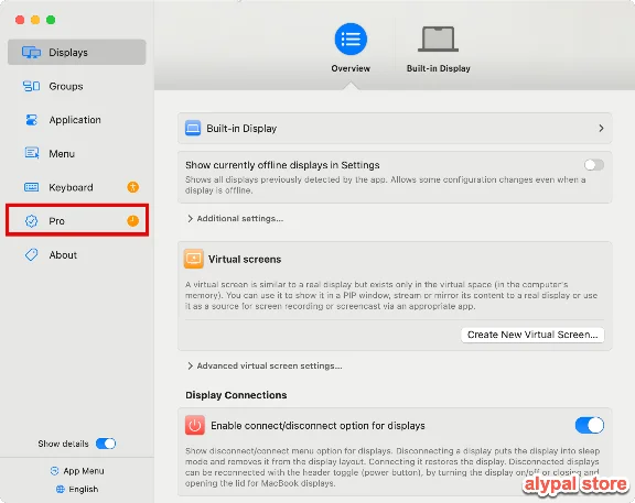 BetterDisplay Pro macOS Software - License Key 🔑