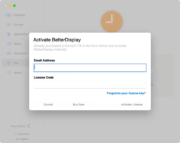 BetterDisplay Pro macOS Software - License Key 🔑