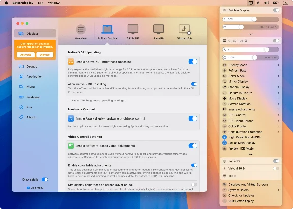 BetterDisplay Pro macOS Software - License Key 🔑