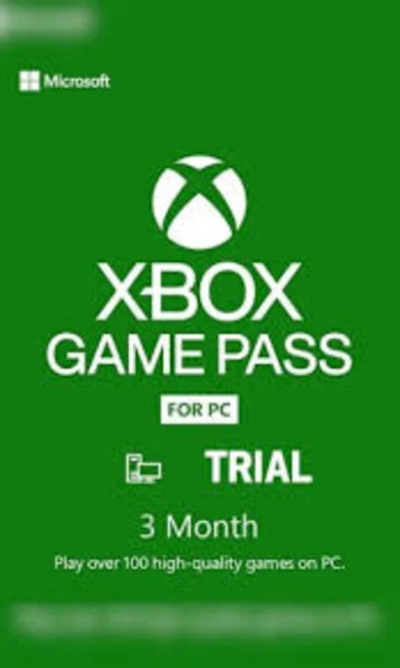 Xbox Game Pass PC 3 Months TRIAL