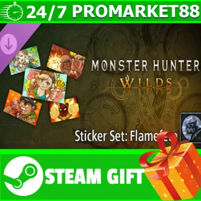 ️Monster Hunter Wilds Sticker Set Flamefete STEAM GIFT