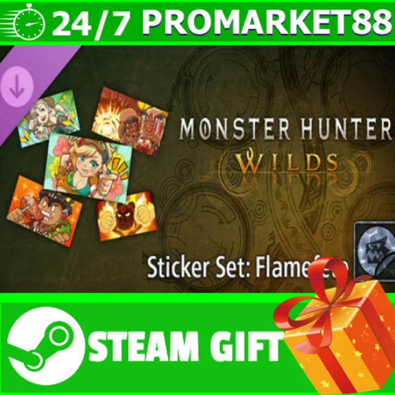 ️Monster Hunter Wilds Sticker Set Flamefete STEAM GIFT