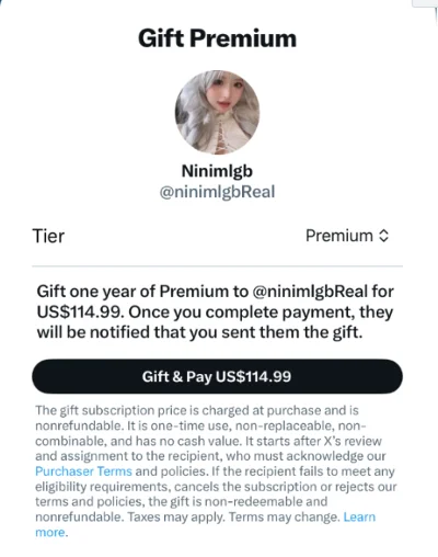 Подписка на Twitter X Premium на 12 месяцев | БЕЗ ВХОДА