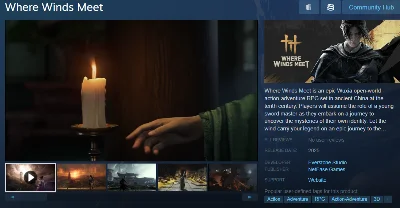 Where Winds Meet Playtest Steam Account
