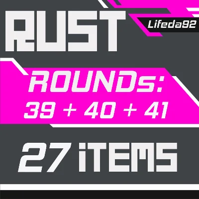 RUST SKINS✦TWITCH DROPS✦Round 39+40+41 | 27 ITEMS +GIFT