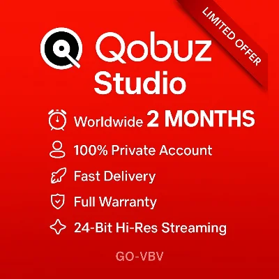Подписка на Qobuz Studio — аккаунт на 1–2 месяца