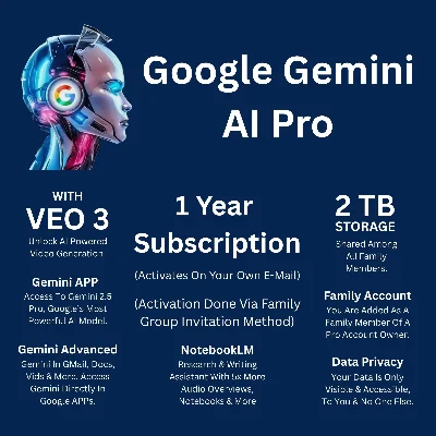 GOOGLE GEMINI AI PRO + VEO 3 | 12 MONTHS | PERSONAL AC