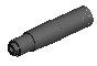 Drawing and 3D model of the part Axis in the program Co
