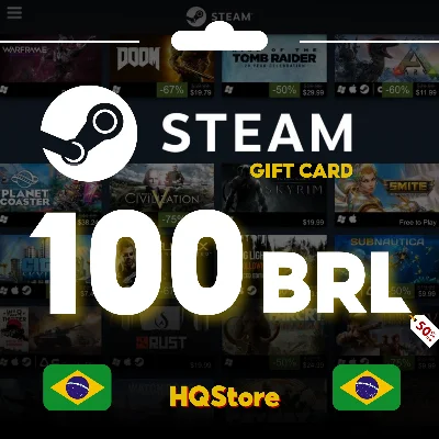 ⭐STEAM GIFT CARD 100 RBL BRAZIL AUTO BEST FEE