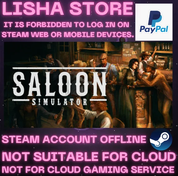 Saloon Simulator Steam Offline For 90 days